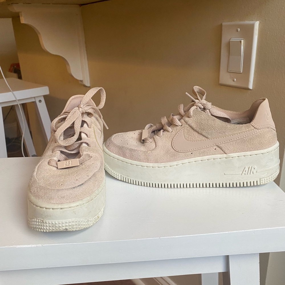 Nike Suede Pink Airforce 1 Sage Low